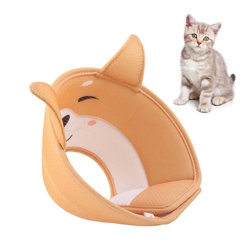 

Cute Animal Pattern Cat Elizabeth Collar Anti Bite Wound Healing Protective Cone Protect Neck Ring Kitten Puppy Collars