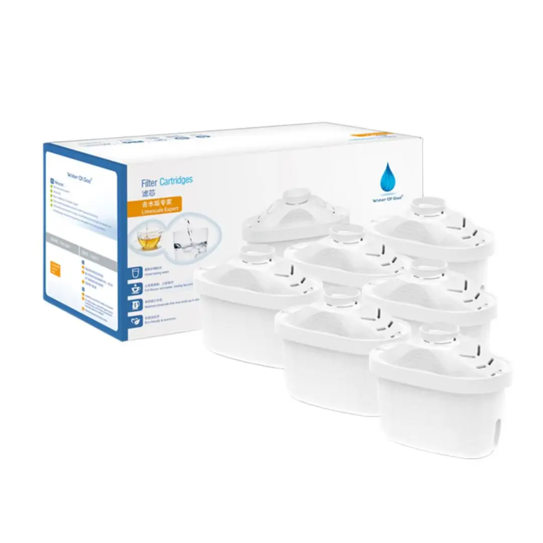 6-piece universal water filter element water purifier kitchen supplies compatible with BRITA
6-piece universal water filter element water purifier kitchen supplies compatible with BRITA