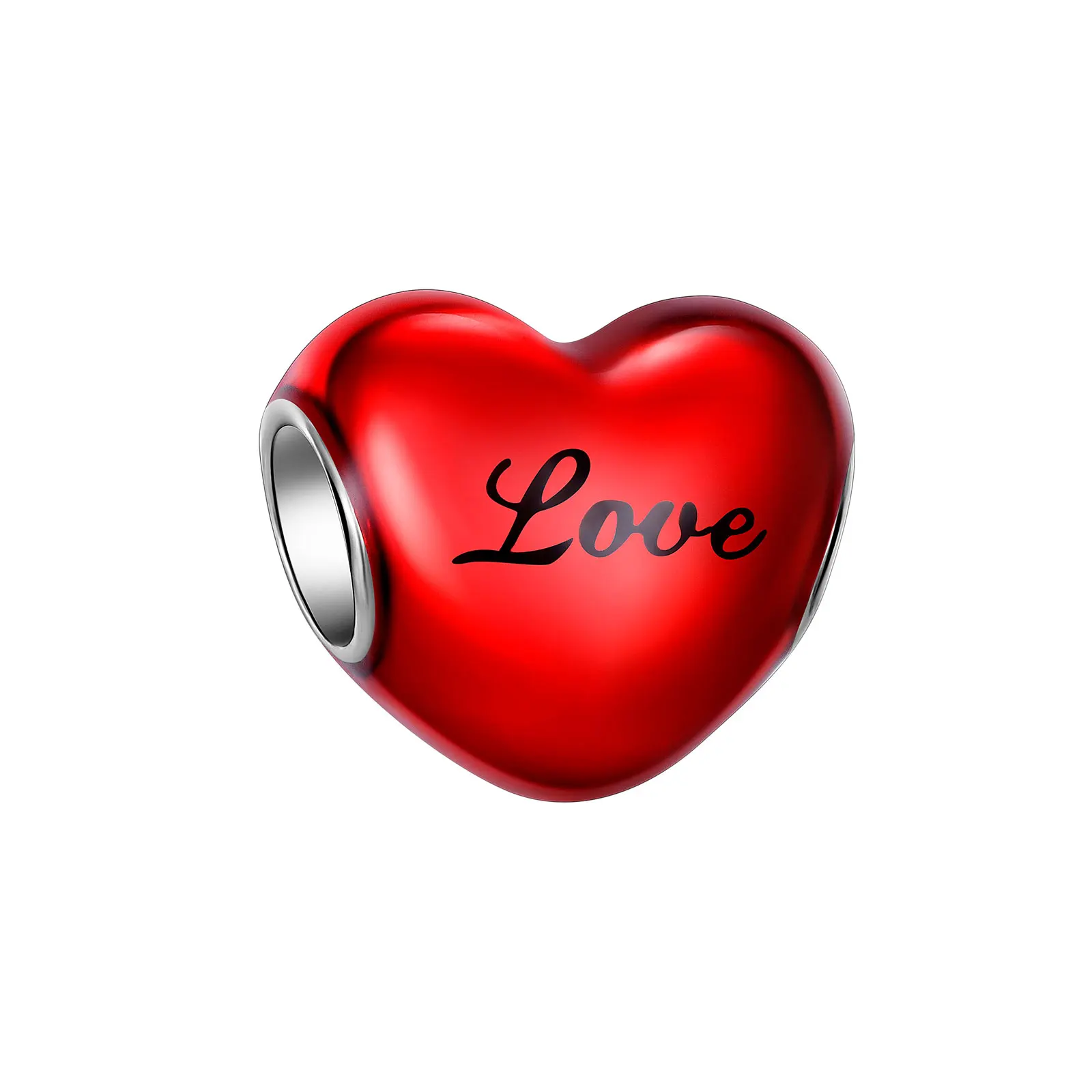 925 Sterling Silver Red Love Heart BEADS Double sided Beads Fit Original Pandora Bracelet DIY Jewelry making Women Gift
925 Sterling Silver Red Love Heart BEADS Double sided Beads Fit Original Pandora Bracelet DIY Jewelry making Women Gift