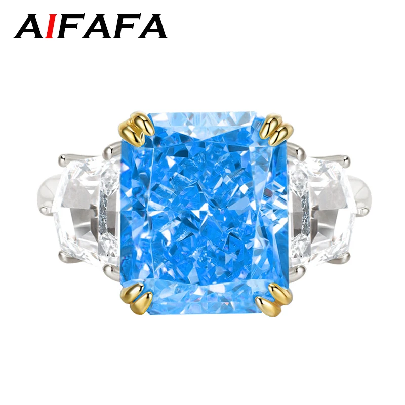 AIFAFA 100% 925 Sterling Silver Sparkling Fire High Carbon Diamond 8*10mm Gemstone Wedding Rings Women Fine Jewelry
AIFAFA 100% 925 Sterling Silver Sparkling Fire High Carbon Diamond 8*10mm Gemstone Wedding Rings Women Fine Jewelry