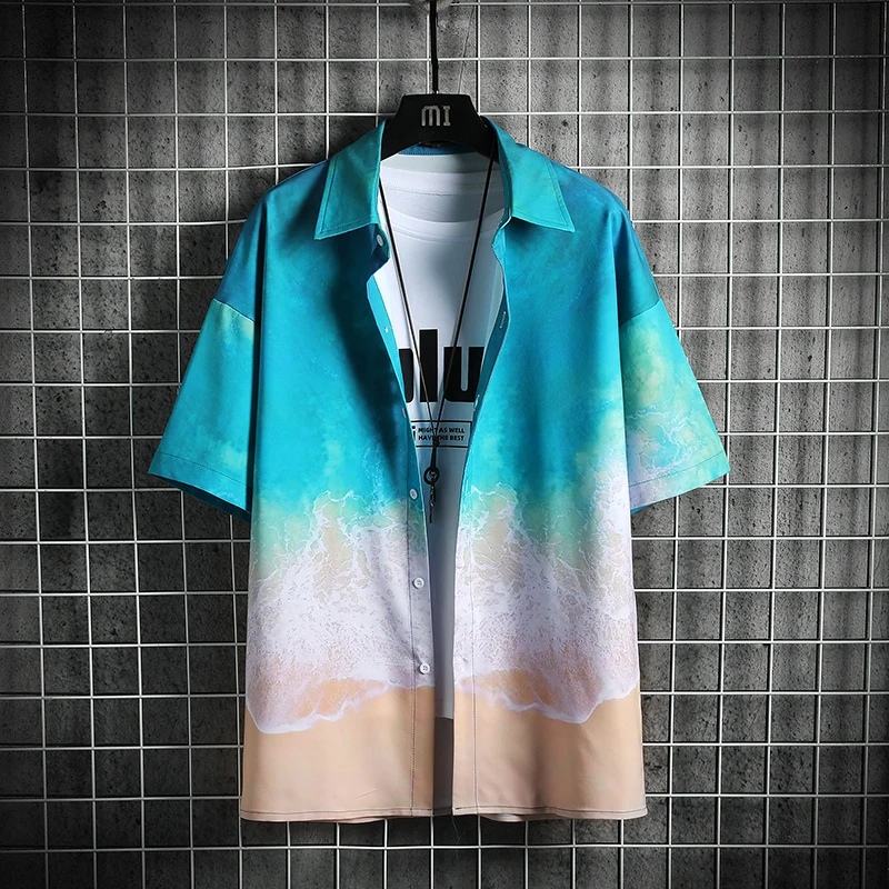 Y2k Harajuku Style Ukiyo Ice Thin Shirt Men's Hawaiian Short Sleeve Shirt Tide Plus Fat Plus Size Beach Shirt Cardigan T-shirt
Y2k Harajuku Style Ukiyo Ice Thin Shirt Men's Hawaiian Short Sleeve Shirt Tide Plus Fat Plus Size Beach Shirt Cardigan T-shirt