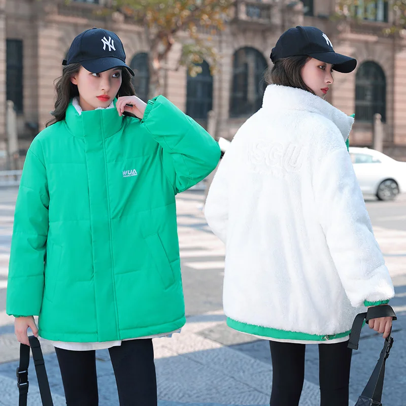 Beardon 2022 New Winter Women's Coat Fashion Parka Cotton Down Jacket Stand Collar Warm Casual Reversible Jacket 
Beardon 2022 New Winter Women's Coat Fashion Parka Cotton Down Jacket Stand Collar Warm Casual Reversible Jacket