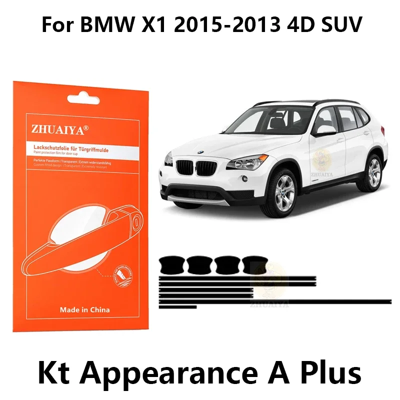 Защитная пленка ZHUAIYA для красок дверной ручки, ТПУ PPF для BMW X1 2015-2013 4D SUV, автомобильные аксессуары
Защитная пленка ZHUAIYA для красок дверной ручки, ТПУ PPF для BMW X1 2015-2013 4D SUV, автомобильные аксессуары