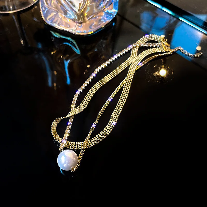 Titanium Steel Double Pearl Necklace Women's Design Sense Clavicle Women's Simple Temperament Pendant Accessories
Titanium Steel Double Pearl Necklace Women's Design Sense Clavicle Women's Simple Temperament Pendant Accessories