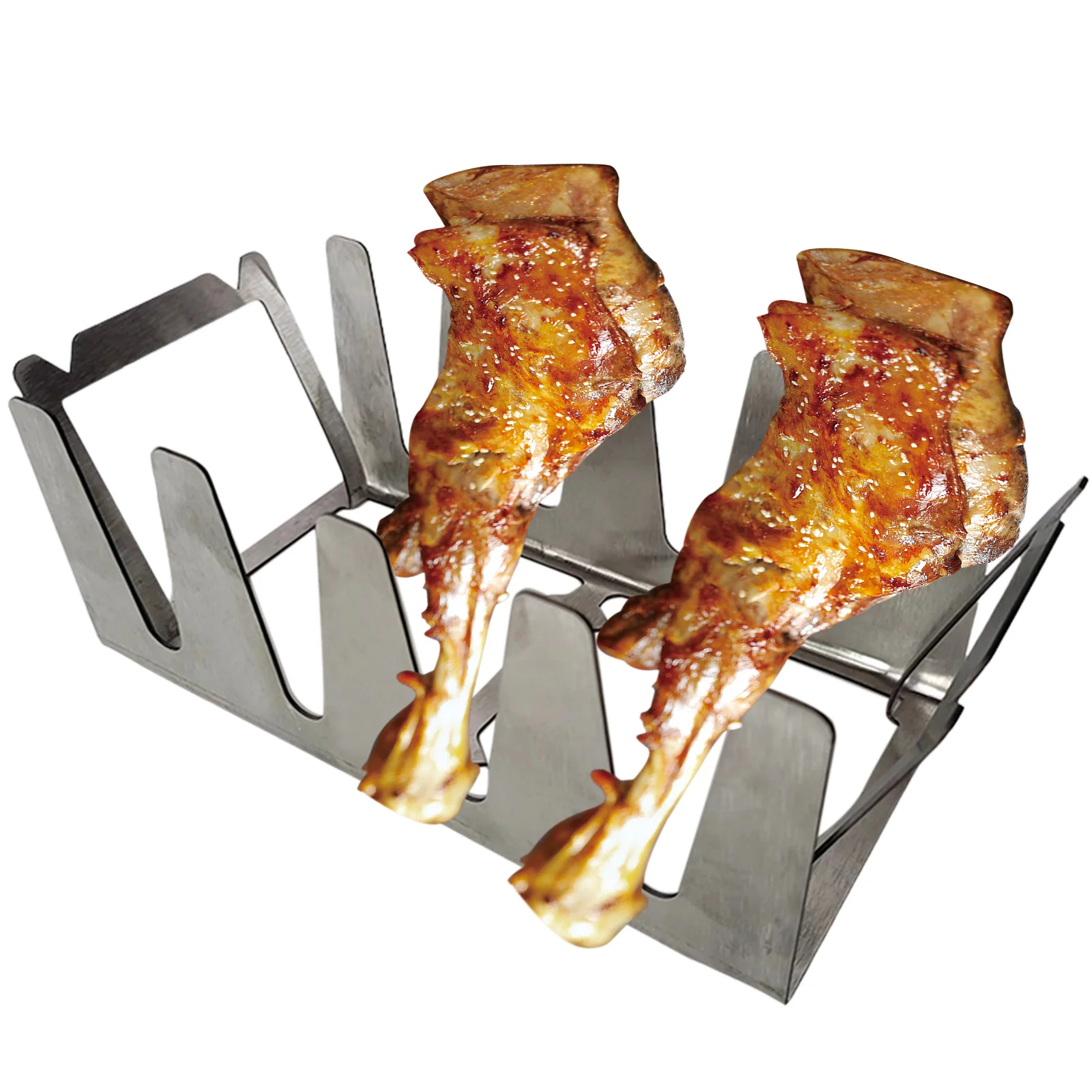 Rib Rack Cooling Racks For Baking Stainless Steel Easy To Use Chicken Leg Rack High-Grade Stainless Steel Chicken Wing Rack
Rib Rack Cooling Racks For Baking Stainless Steel Easy To Use Chicken Leg Rack High-Grade Stainless Steel Chicken Wing Rack