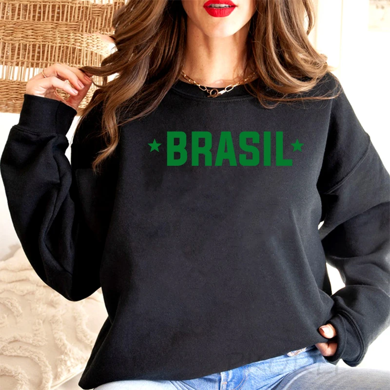 Brazil Sweatshirt Women Oversized Pullover Hoodie Long Sleeve Brazilian Crewneck Sweatshirt Female Clothing Streetwear Coat
Brazil Sweatshirt Women Oversized Pullover Hoodie Long Sleeve Brazilian Crewneck Sweatshirt Female Clothing Streetwear Coat