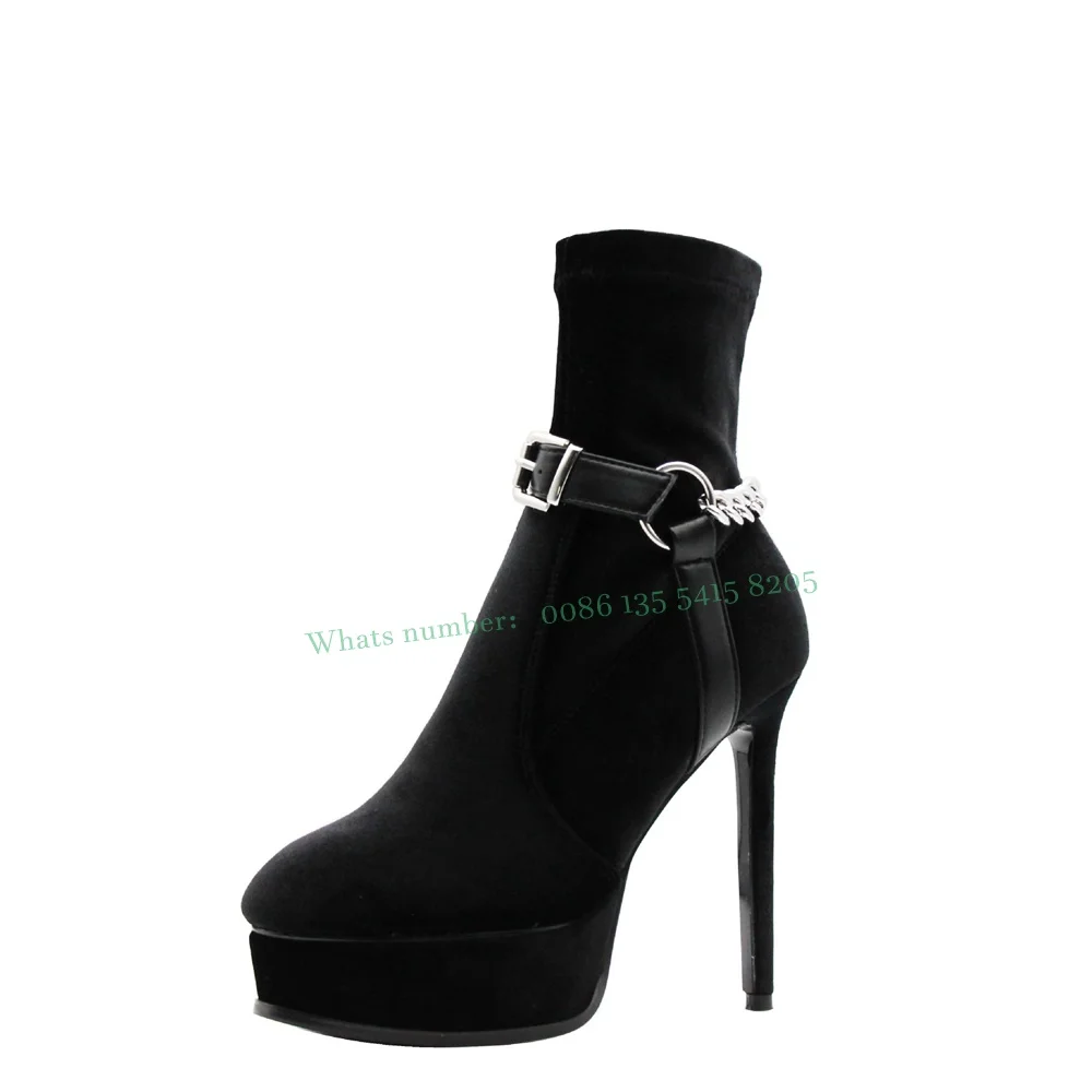 Бархатные Черные ботильоны на платформе с пряжкой и круглым носком, украшенные цепочкой, женские ботинки без шнуровки, Зимние Повседневные Элегантные ботинки, новинка 2023, размер 43
Бархатные Черные ботильоны на платформе с пряжкой и круглым носком, украшенные цепочкой, женские ботинки без шнуровки, Зимние Повседневные Элегантные ботинки, новинка 2023, размер 43