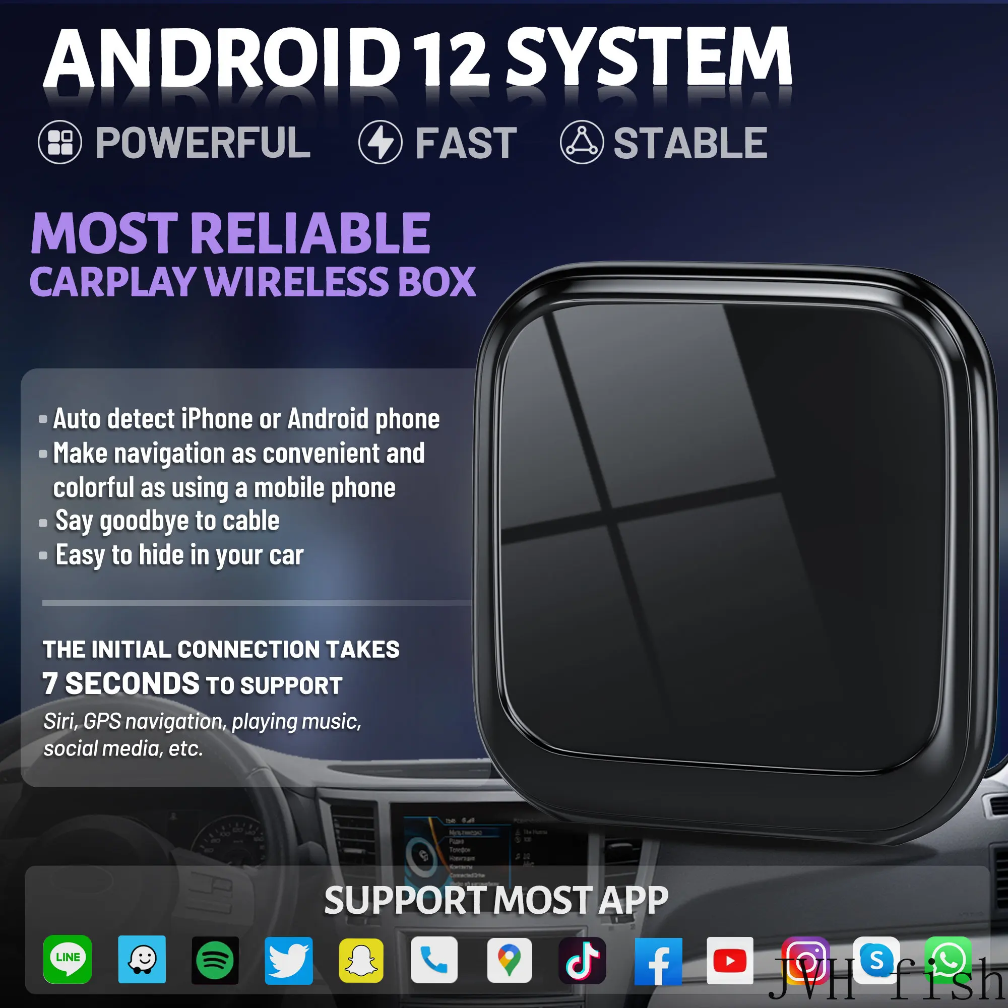 CarPlay Ai Box беспроводной Android Авто Tv Box Netflix Iptv Android 12 обновляемый до системы автомобильные аксессуары для volvo v60
CarPlay Ai Box беспроводной Android Авто Tv Box Netflix Iptv Android 12 обновляемый до системы автомобильные аксессуары для volvo v60