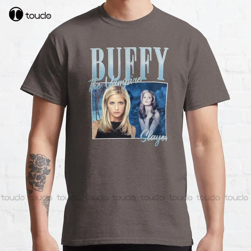 Buffy The Vampire Slayer Classic T-Shirt Vintage Shirts Funny Art Streetwear Cartoon Tee Digital Printing Tee Shirts Custom Gift
Buffy The Vampire Slayer Classic T-Shirt Vintage Shirts Funny Art Streetwear Cartoon Tee Digital Printing Tee Shirts Custom Gift