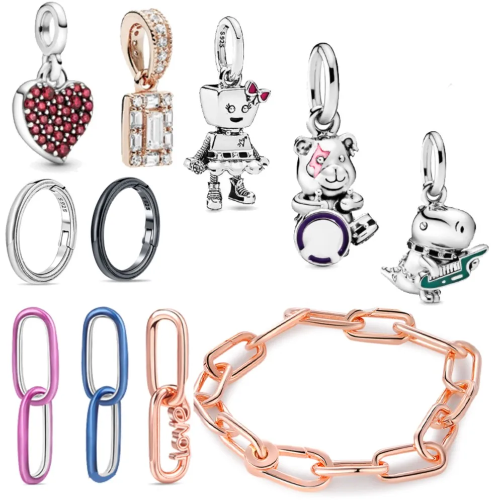 Moment Me Ring 925 Sterling Silver Bead Round Connector Moment Charm Double Bangle Fit Original Link Chain Bracelet Jewelry
Moment Me Ring 925 Sterling Silver Bead Round Connector Moment Charm Double Bangle Fit Original Link Chain Bracelet Jewelry
