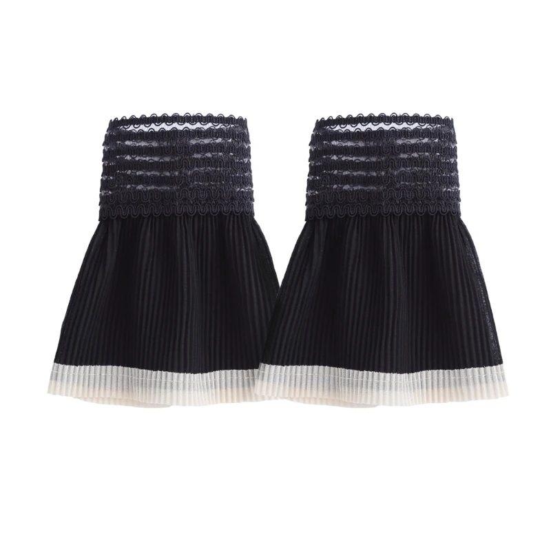 Faux Sleeves Decorative Sleeves for Female Pleated False Sleeves Cuff Extension Universal Size Easy Wear Clothes Accs
Faux Sleeves Decorative Sleeves for Female Pleated False Sleeves Cuff Extension Universal Size Easy Wear Clothes Accs