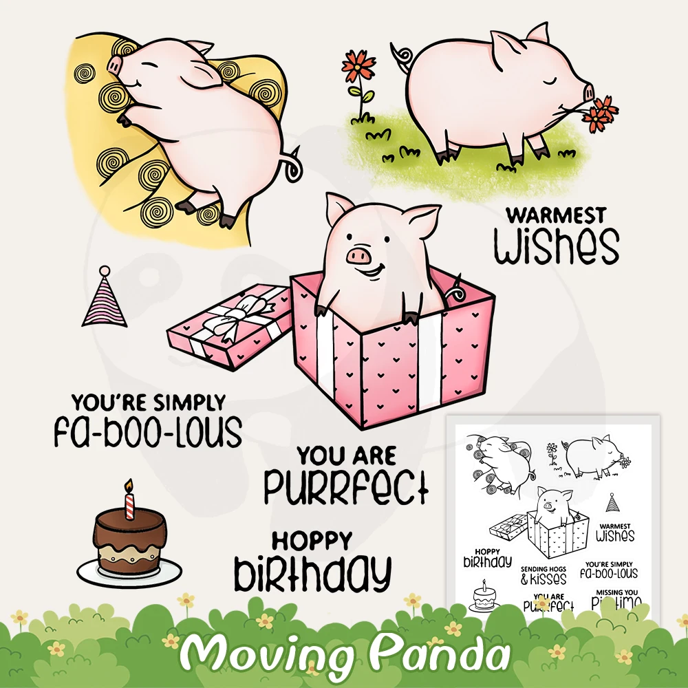 Cute Piggy Gifts Cutting Dies And Clear Stamp Happy Birthday DIY Scrapbooking Metal Cut Dies Silicone Stamps For Cards Decor
Cute Piggy Gifts Cutting Dies And Clear Stamp Happy Birthday DIY Scrapbooking Metal Cut Dies Silicone Stamps For Cards Decor