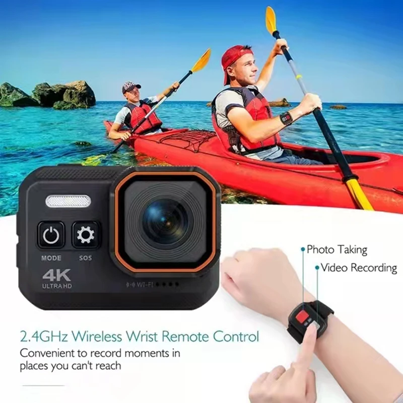 Action Camera 4K HD waterproof motion camera with remote control screen drive recorder Helmet |