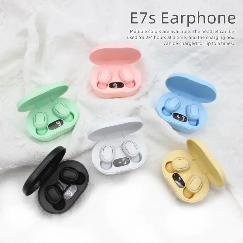 E7s TWS Bluetooth Headset Digital Display Wireless Headset in Ear Stereo Noise Reduction Sports Headset with Microphone Headset
E7s TWS Bluetooth Headset Digital Display Wireless Headset in Ear Stereo Noise Reduction Sports Headset with Microphone Headset