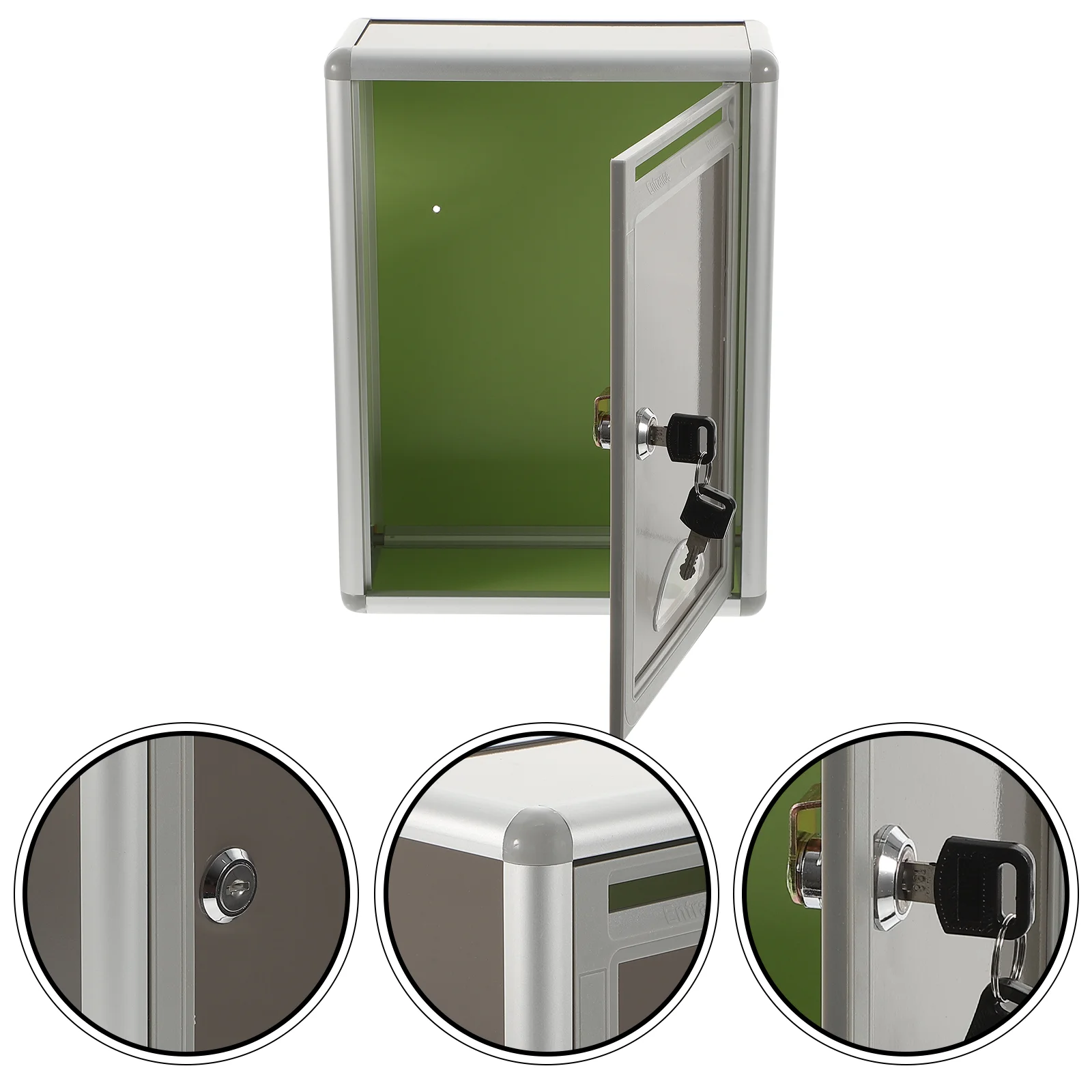 

Ballot Box Stuffing Lock Boxes Keys Charity Case Lockable Ballot Box Wall Mounted Mail Box Metal Brackets