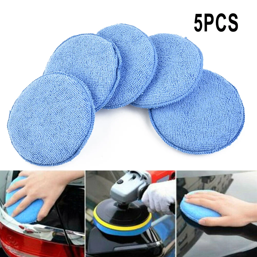 5PCS Soft Applicator Microfiber 5 Inch Car Wax Applicator Pad Polishing Sponge Auto Care For Apply And Remove Wax Auto Care
5PCS Soft Applicator Microfiber 5 Inch Car Wax Applicator Pad Polishing Sponge Auto Care For Apply And Remove Wax Auto Care
