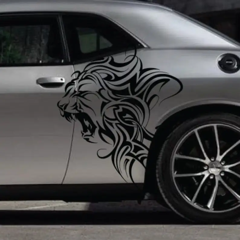 Angry Lion King Teeth Fit Dodge Challenger Grunge Tattoo Design Tribal Door Side Bed Pickup Truck Sticker Vinyl Graphic Decal
Angry Lion King Teeth Fit Dodge Challenger Grunge Tattoo Design Tribal Door Side Bed Pickup Truck Sticker Vinyl Graphic Decal