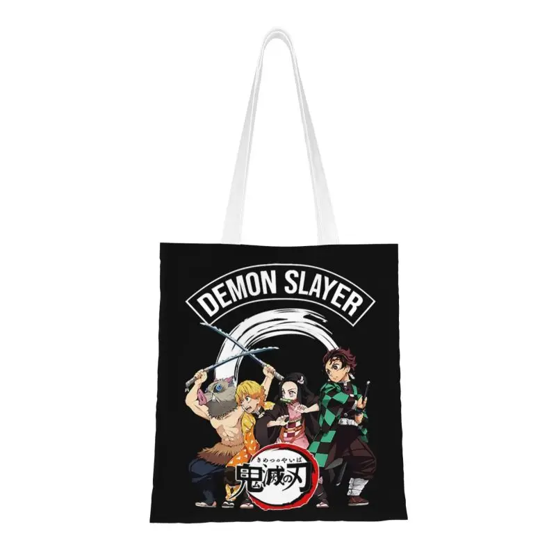 Recycling Demon Slayer Shopping Bag Women Shoulder Canvas Tote Bag Washable Japan Anime Manga Grocery Shopper Bags
Recycling Demon Slayer Shopping Bag Women Shoulder Canvas Tote Bag Washable Japan Anime Manga Grocery Shopper Bags