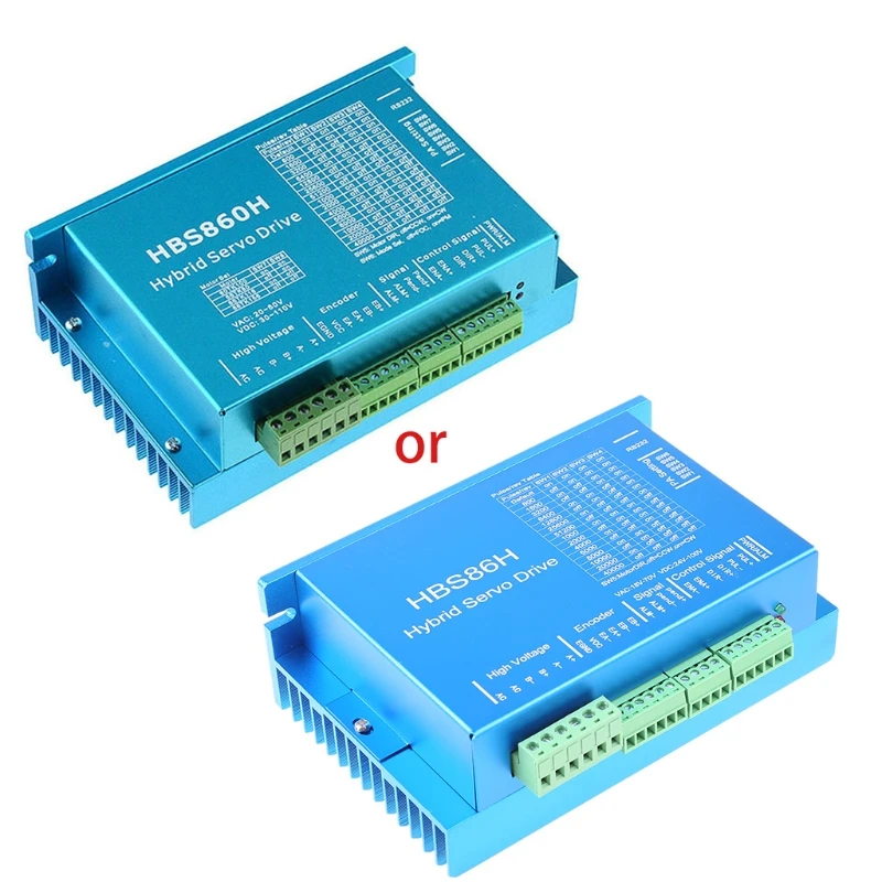 Hybrid Servo Closed Loop Motor Driver HBS86H Closed Loop Motor Driver HBS860H Hybrid Step Servo Drive With RS232 Port
Hybrid Servo Closed Loop Motor Driver HBS86H Closed Loop Motor Driver HBS860H Hybrid Step Servo Drive With RS232 Port
