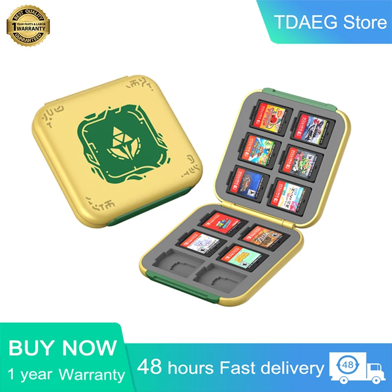 IINE Golden-Green Cassette Box 12 Card Case Compatible Nintendo Switch Game Cards switch game card box
IINE Golden-Green Cassette Box 12 Card Case Compatible Nintendo Switch Game Cards switch game card box