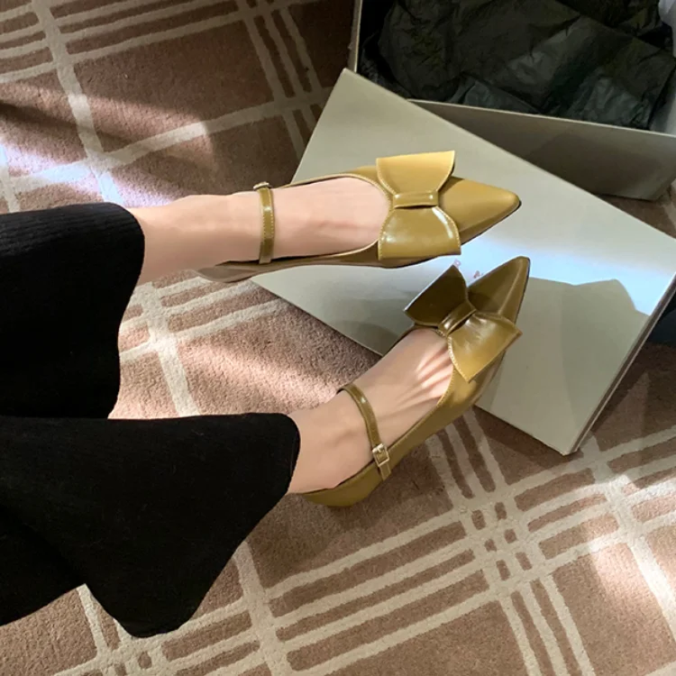 Elegant Bowknot Fashion Pointed Toe Sexy One-Word Buckle High Heels Summer Hot Sale Ladies Single Shoes Large
Elegant Bowknot Fashion Pointed Toe Sexy One-Word Buckle High Heels Summer Hot Sale Ladies Single Shoes Large