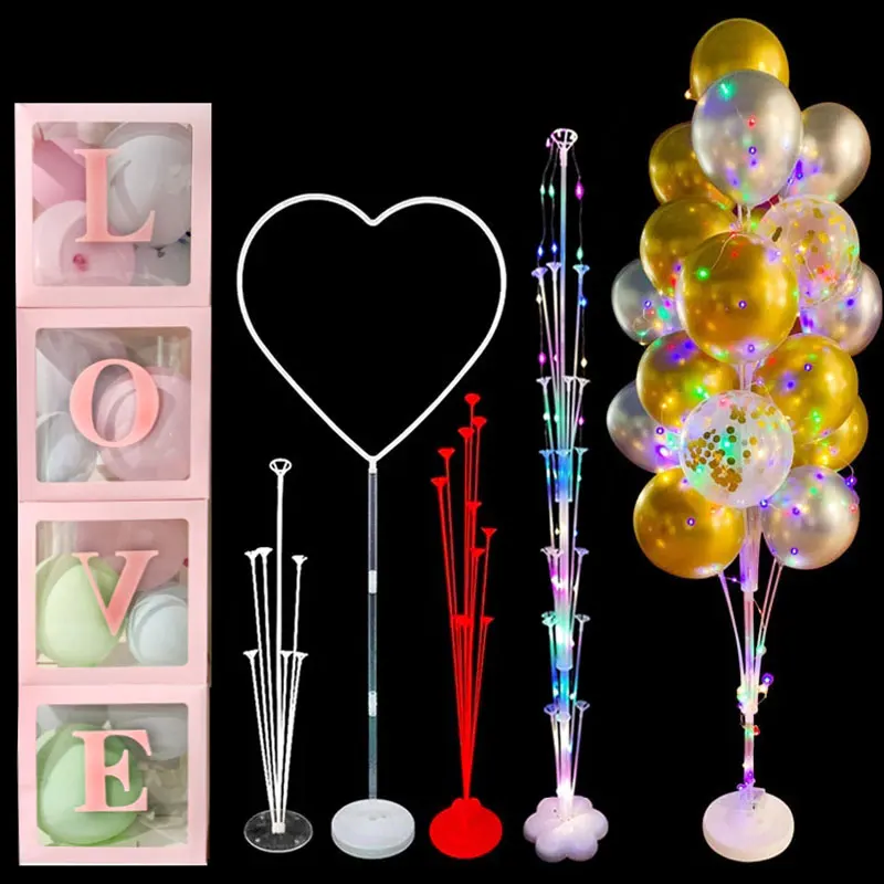 

Balloons Stand Confetti Balloon Column Holder Wedding Birthday Party Decoration Kids Baby Shower Ballons Accessories Arch Supply