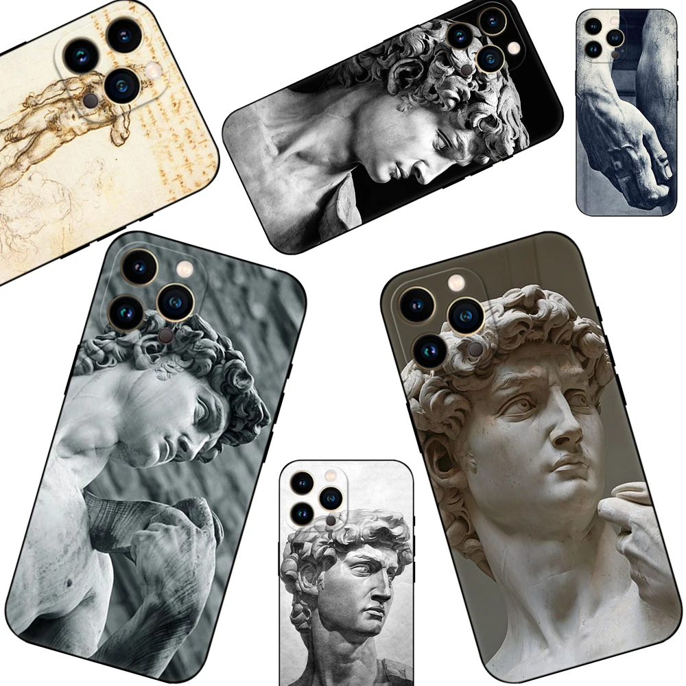 For iPhone case 5 5S SE 6 6S 7 8 Plus X 10 XR XS MAX cell Phone back Cover black tpu Statue david cell smartphone cases funda
For iPhone case 5 5S SE 6 6S 7 8 Plus X 10 XR XS MAX cell Phone back Cover black tpu Statue david cell smartphone cases funda