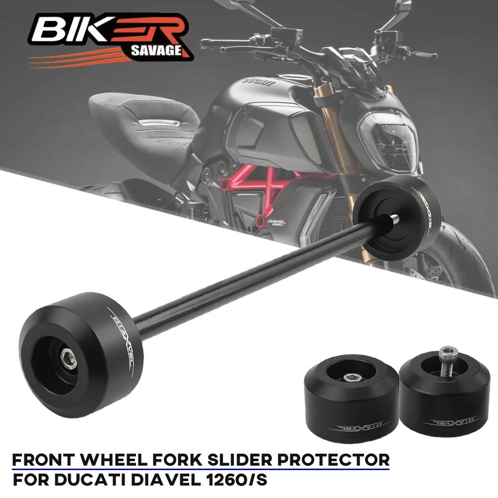 Front Wheel Fork Slider Protector For Ducati X Diavel 1260 1260S 2019-2022 Motorcycle Accessories Crash Axle Protection Pads 
Front Wheel Fork Slider Protector For Ducati X Diavel 1260 1260S 2019-2022 Motorcycle Accessories Crash Axle Protection Pads