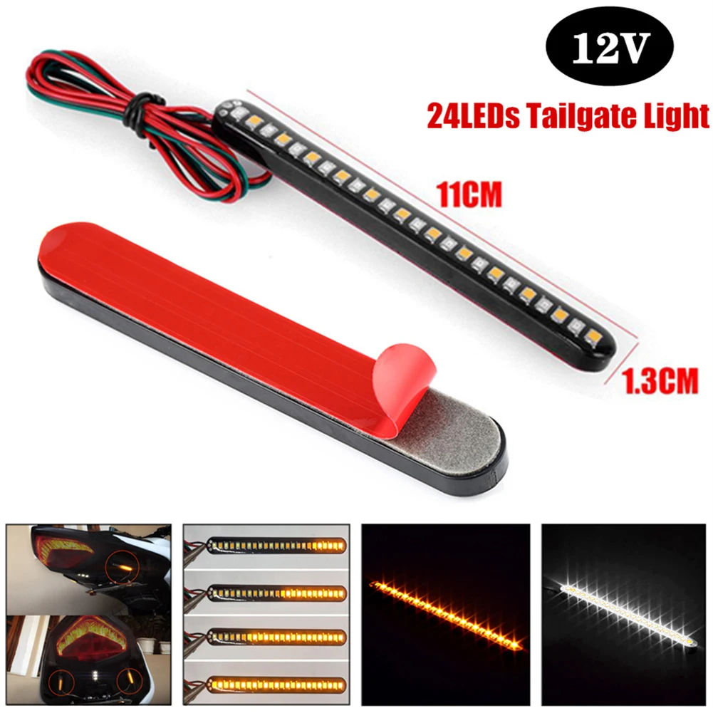 2PCS Motorcycle Turn Light LED Turn Signals Brake Stop Light License Plate Flowing Light StripTail Rear Brake Stop Bulb Lamp
2PCS Motorcycle Turn Light LED Turn Signals Brake Stop Light License Plate Flowing Light StripTail Rear Brake Stop Bulb Lamp