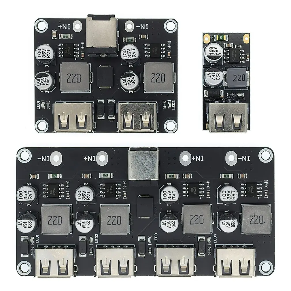 No Interface Fast Charger Portable Safe And Durable Step-down Converter 6-32V 9V 12V 24V to 5V Fast Quick Circuit Board
No Interface Fast Charger Portable Safe And Durable Step-down Converter 6-32V 9V 12V 24V to 5V Fast Quick Circuit Board