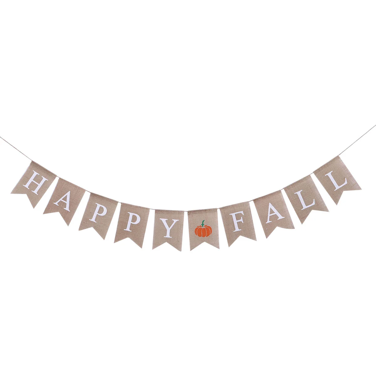 1 pc Bunting Banner Happy Fall Letters Swallowtail Pull Flag Burlap Banner for Home Decor Thanksgiving Party
1 pc Bunting Banner Happy Fall Letters Swallowtail Pull Flag Burlap Banner for Home Decor Thanksgiving Party