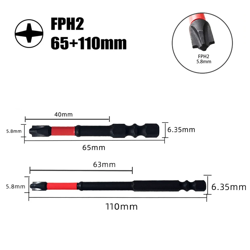 1pc/2pcs Set FPH2 Cross Screwdriver Bit Electricians 65/110mm For Socket Switch Circuit Breakers Air Switches Hand Tools
1pc/2pcs Set FPH2 Cross Screwdriver Bit Electricians 65/110mm For Socket Switch Circuit Breakers Air Switches Hand Tools