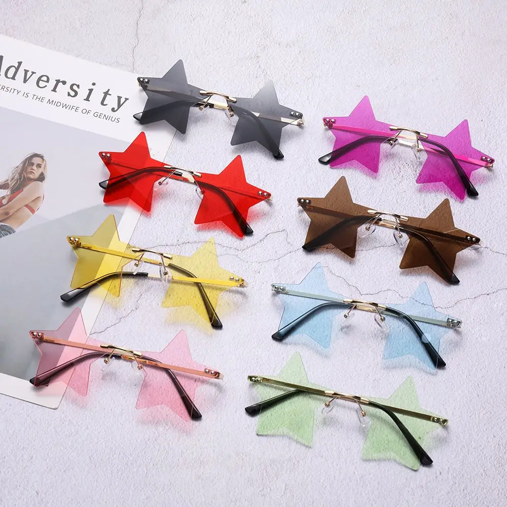 Rimless Star Shape Sunglasses Trendy Sun Glasses for Women Men Party Glasses Funny Pentagram Eyewear Christmas Decor Eyeglasses
Rimless Star Shape Sunglasses Trendy Sun Glasses for Women Men Party Glasses Funny Pentagram Eyewear Christmas Decor Eyeglasses