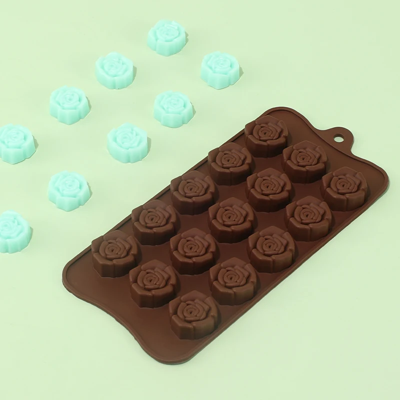 Silicone Mold 15 Hole Rosette Baking Tool Valentine's Day Flower Soap Candle Decoration Maker Biscuit Chocolate Bakeware
Silicone Mold 15 Hole Rosette Baking Tool Valentine's Day Flower Soap Candle Decoration Maker Biscuit Chocolate Bakeware