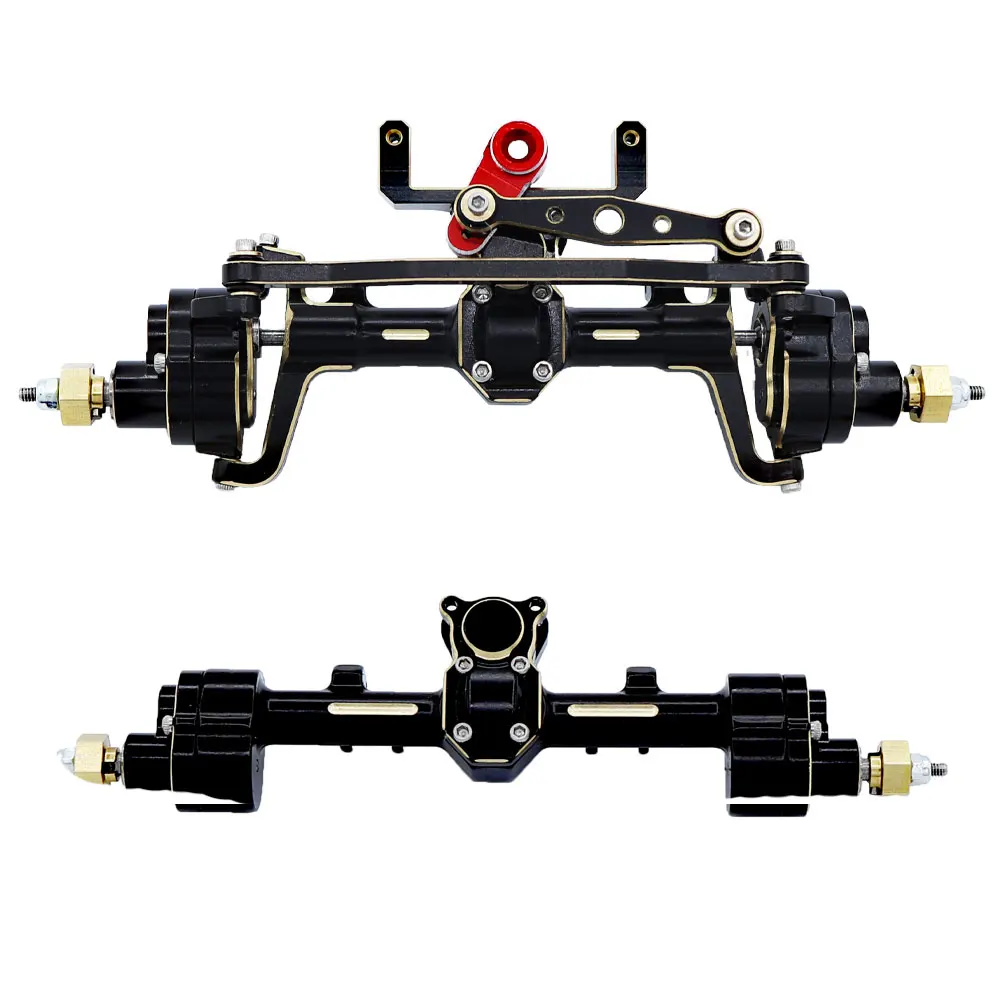 CNC New Metal Brass SCX24 Portal Axle with Servo Mount for 1/24 RC Crawler Car 90081 C10 JLU JEEP Gladiator Upgrade Parts
CNC New Metal Brass SCX24 Portal Axle with Servo Mount for 1/24 RC Crawler Car 90081 C10 JLU JEEP Gladiator Upgrade Parts