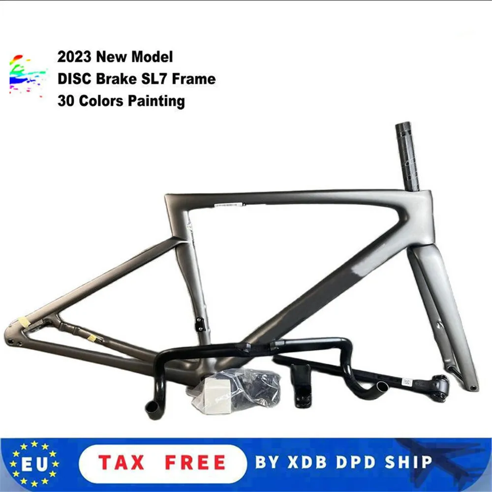 T1000 New Color Disc Brake Carbon Sl7 Frames Road Bicycle Frameset With Handlebar Custom painting 30 Colors DPD UPS
T1000 New Color Disc Brake Carbon Sl7 Frames Road Bicycle Frameset With Handlebar Custom painting 30 Colors DPD UPS
