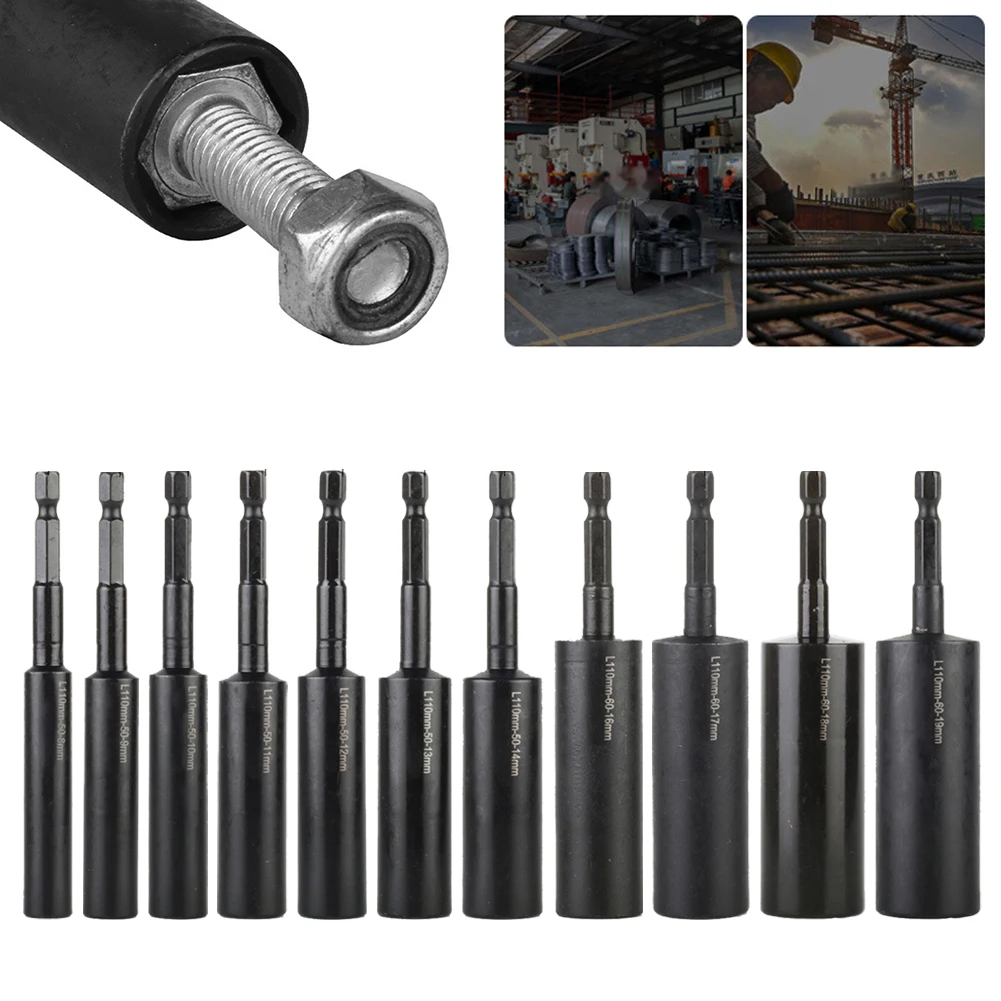 110mm Deepen Socket Wrenches Drive Socket Adapter Hexagon Nut Driver Drill Bit H8-H14 Sleeve Adapter Repair Hand Tools
110mm Deepen Socket Wrenches Drive Socket Adapter Hexagon Nut Driver Drill Bit H8-H14 Sleeve Adapter Repair Hand Tools