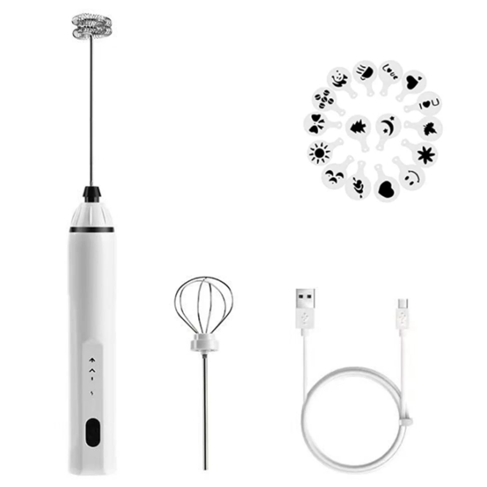 Milk Frother Handheld, Rechargeable Coffee Frother for Bulletproof Coffee Latte Matcha Cappuccino Hot Chocolate (White)
Milk Frother Handheld, Rechargeable Coffee Frother for Bulletproof Coffee Latte Matcha Cappuccino Hot Chocolate (White)