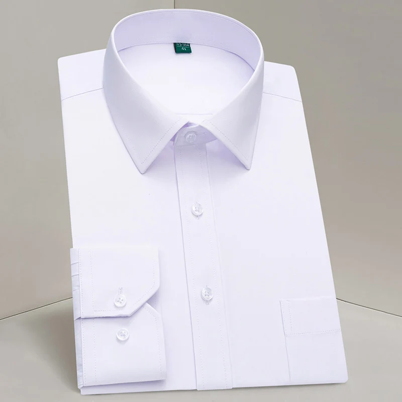 Breast Pocket White Formal Shirt Mens for Business Solid Social Dress Men Shirts Long Sleeve Work office Light Blue black pink
Breast Pocket White Formal Shirt Mens for Business Solid Social Dress Men Shirts Long Sleeve Work office Light Blue black pink