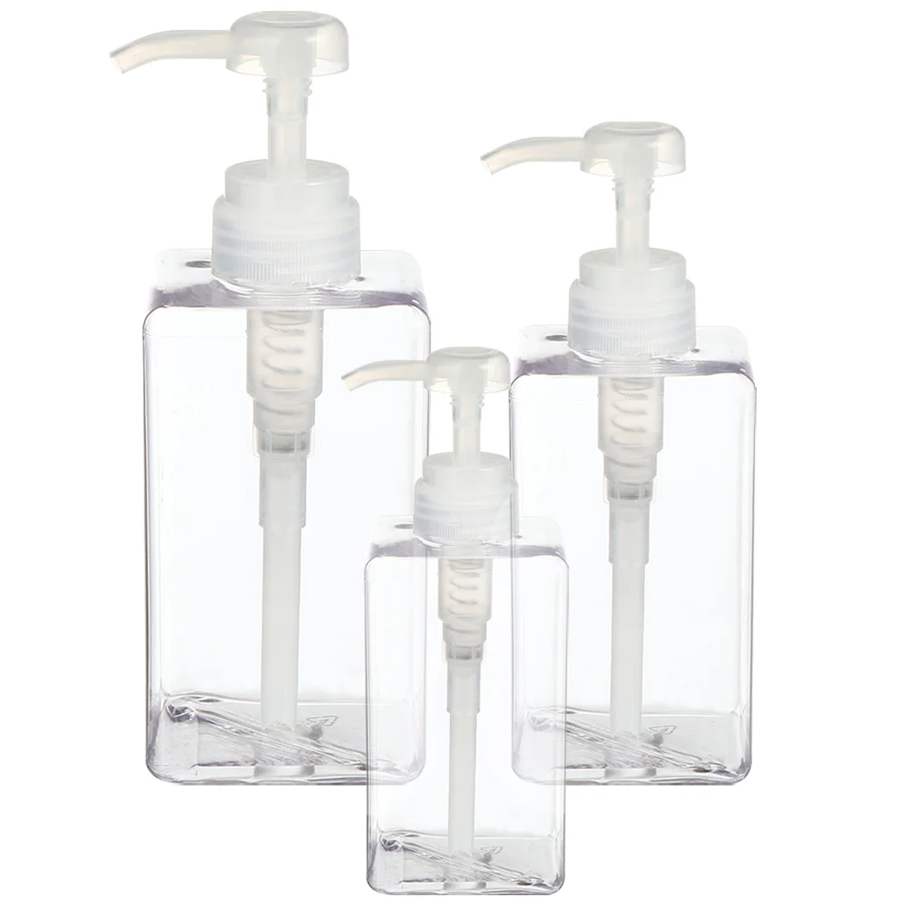 3 Pcs Shampoo Dispenser Pump Bottle Lotion Bottles Travel Refillable Empty Filling
3 Pcs Shampoo Dispenser Pump Bottle Lotion Bottles Travel Refillable Empty Filling