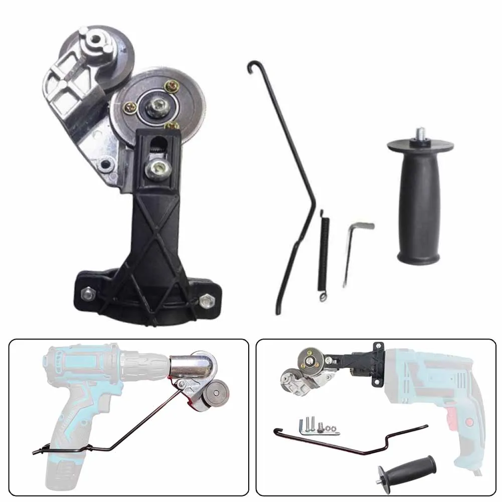 Electric Drill Plate Cutter Attachment Metal Sheet Cutter Sawing Machines Free Cutting Tool Sheet Metal Cut Power Tools
Electric Drill Plate Cutter Attachment Metal Sheet Cutter Sawing Machines Free Cutting Tool Sheet Metal Cut Power Tools