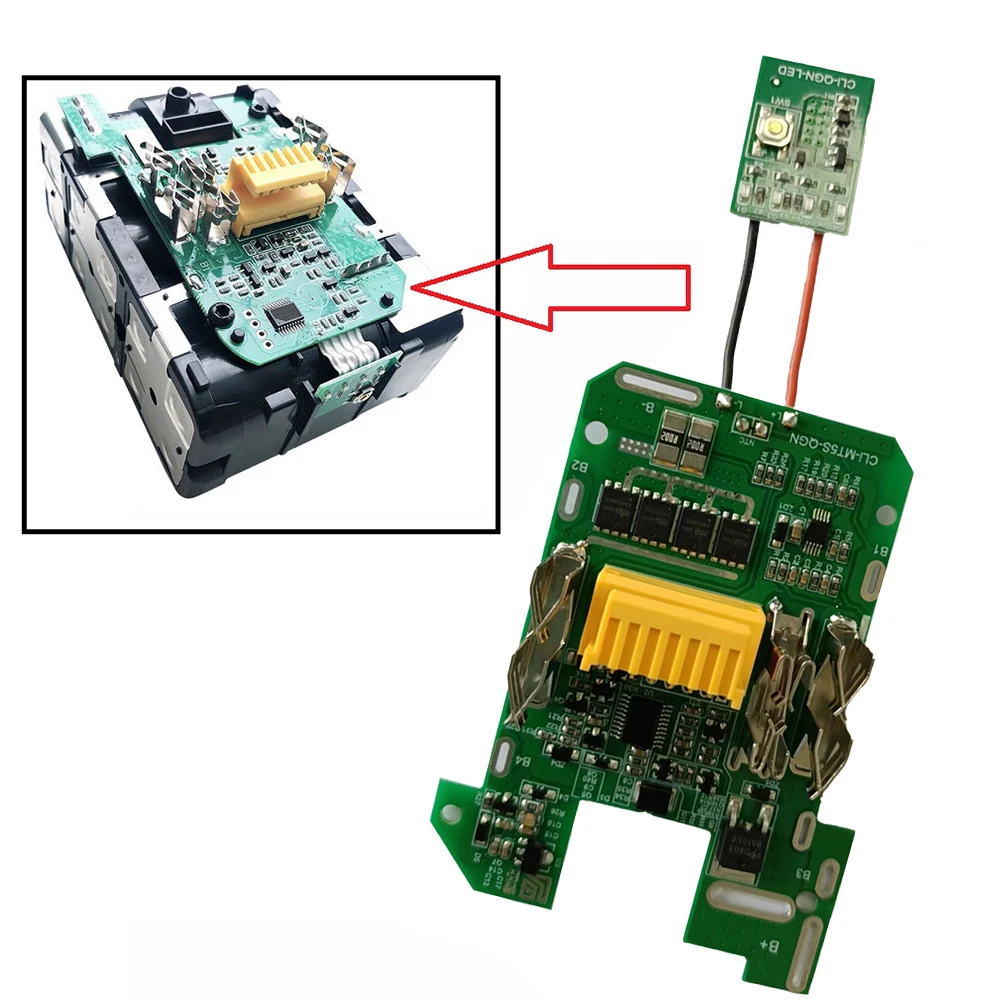 Battery Indicator Circuit Board Factory Workshop BL1830 Charging Protection Fitings Replacement 3.0Ah Accessories
Battery Indicator Circuit Board Factory Workshop BL1830 Charging Protection Fitings Replacement 3.0Ah Accessories