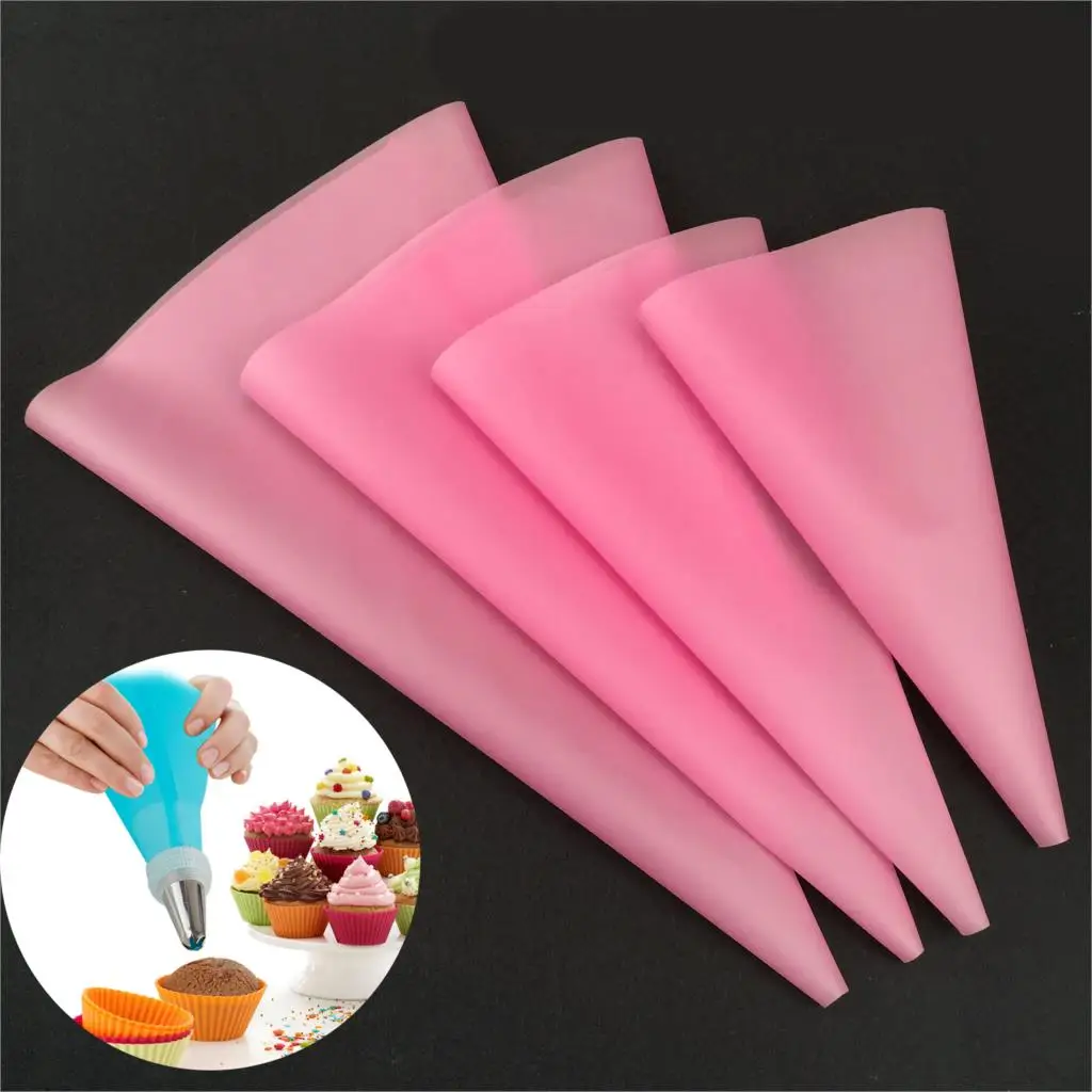 4 PCS/Set Reusable Silicone Pastry Bag Kitchen Cup Cake Icing Piping Cream Pastry Bag DIY Cake Decorating Baking Tools
4 PCS/Set Reusable Silicone Pastry Bag Kitchen Cup Cake Icing Piping Cream Pastry Bag DIY Cake Decorating Baking Tools