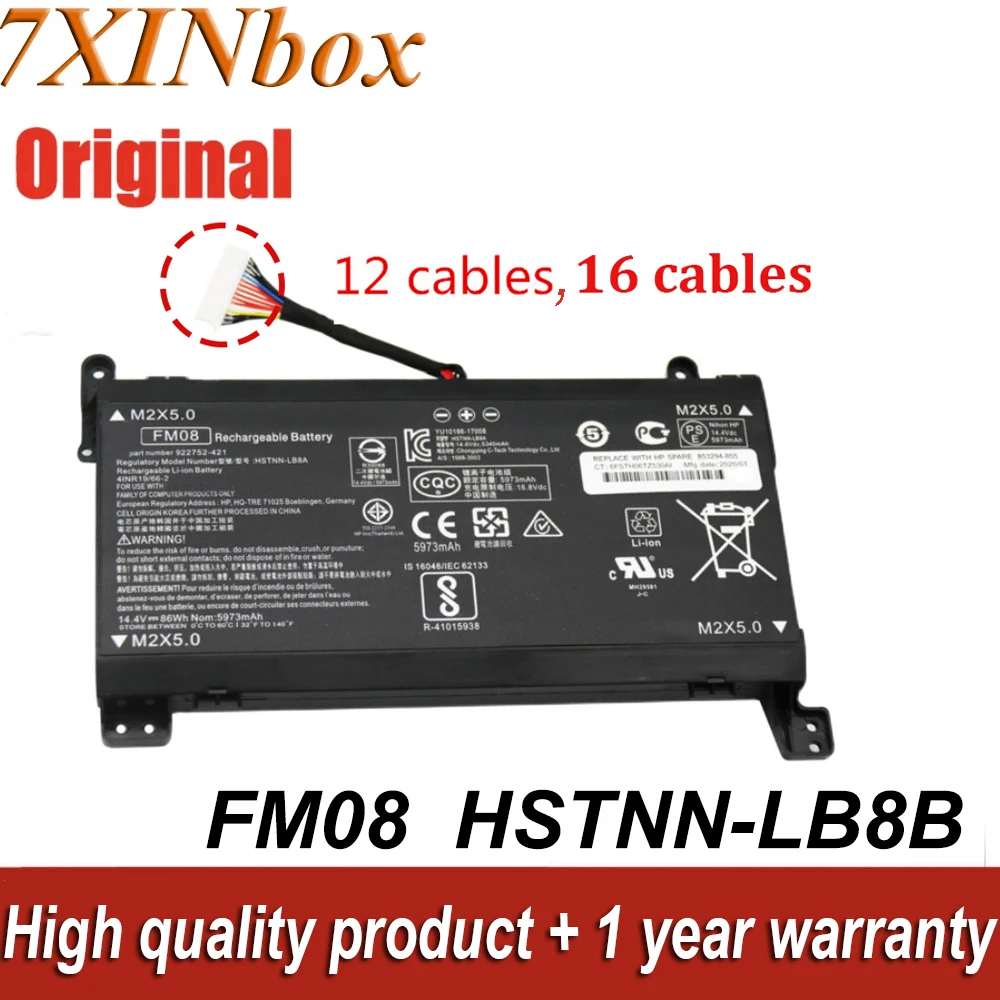 Аккумулятор FM08 для ноутбука HP OMEN 17-an014NG 17-an013TX 17-an014TX 17-an1xxx 17-an100 17-an001CA 17-an027TX
Аккумулятор FM08 для ноутбука HP OMEN 17-an014NG 17-an013TX 17-an014TX 17-an1xxx 17-an100 17-an001CA 17-an027TX