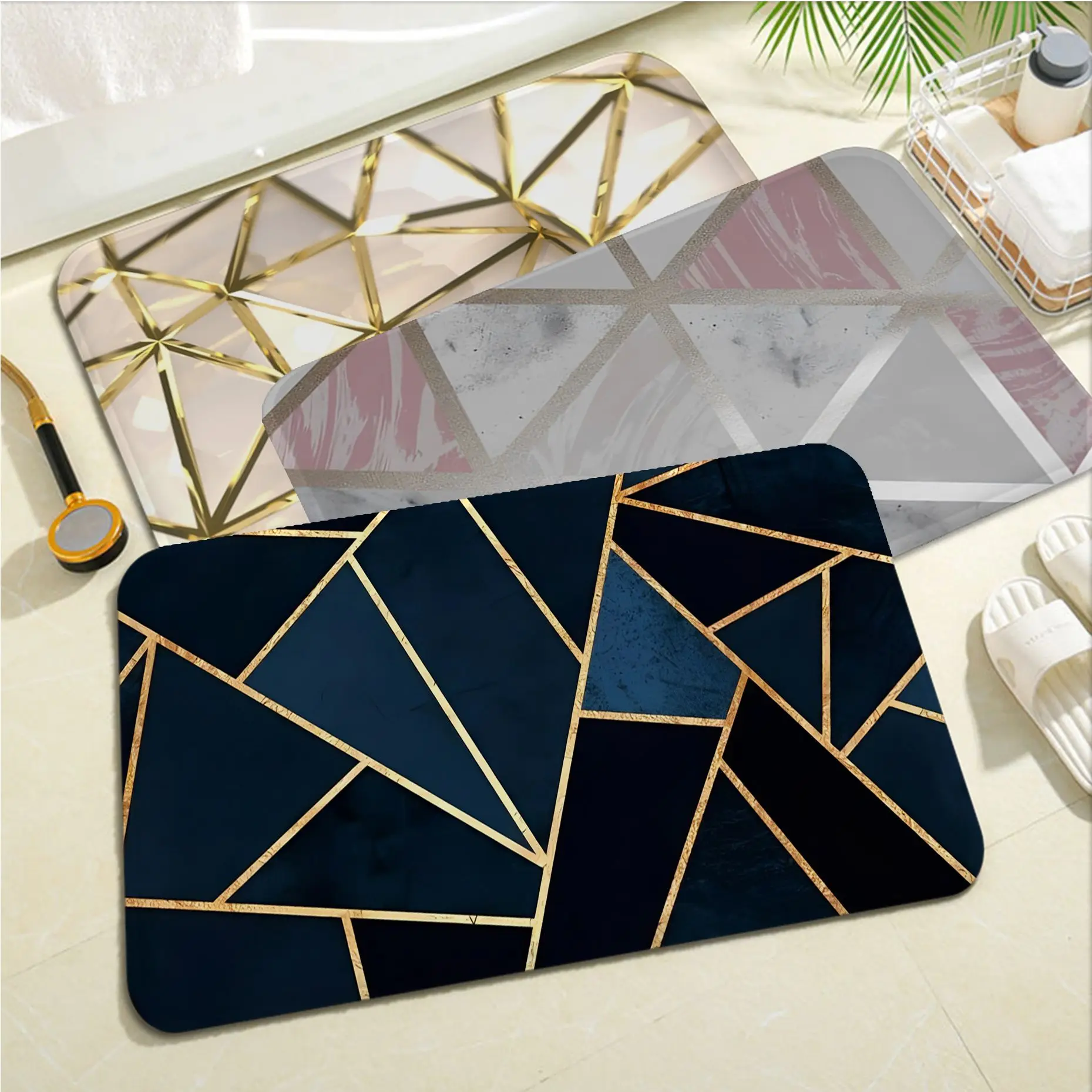 Geometric Marble Long Rugs INS Style Soft Bedroom Floor House Laundry Room Mat Anti-skid Toilet Rug
Geometric Marble Long Rugs INS Style Soft Bedroom Floor House Laundry Room Mat Anti-skid Toilet Rug
