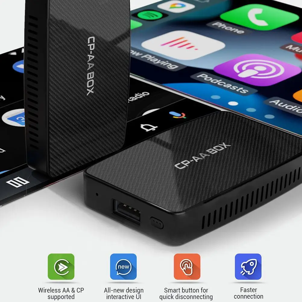 Multifunctional 2-in-1 Wireless Box Wireless Androidauto Car Navigation Module Car Adapter Intelligent System Car Multimedia
Multifunctional 2-in-1 Wireless Box Wireless Androidauto Car Navigation Module Car Adapter Intelligent System Car Multimedia