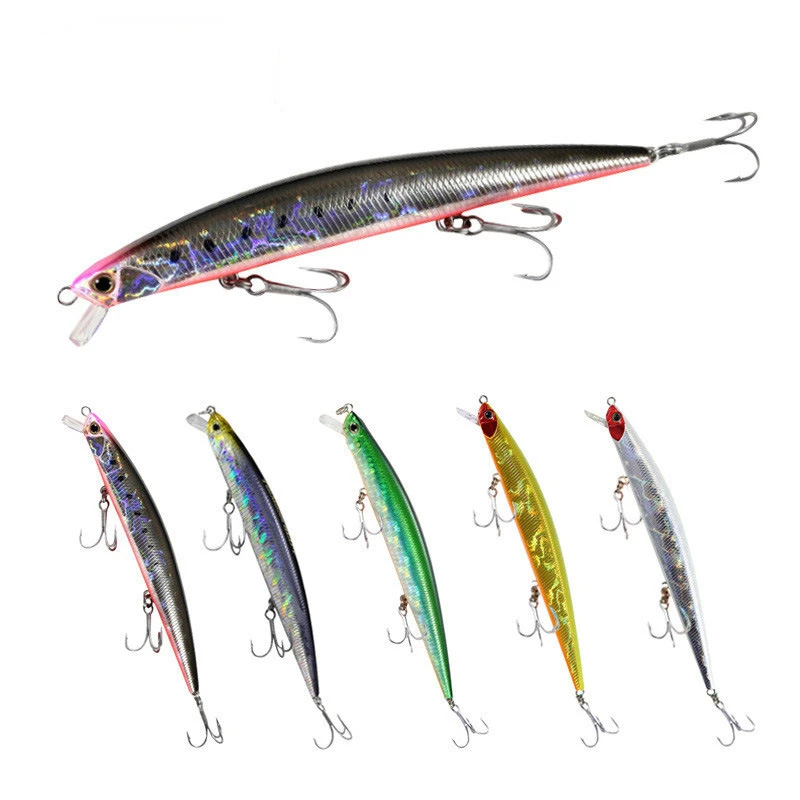 2PCS Topwater Minnow Fishing Lures Floating Pencil 12.5cm/14.6g Surface Suspending Swimbait Japan Original Wobbler for Pike Bass
2PCS Topwater Minnow Fishing Lures Floating Pencil 12.5cm/14.6g Surface Suspending Swimbait Japan Original Wobbler for Pike Bass