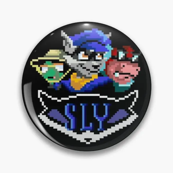 

Sly Cooper Soft Button Pin Lapel Pin Funny Brooch Collar Decor Hat Badge Jewelry Women Fashion Clothes Gift Creative Metal