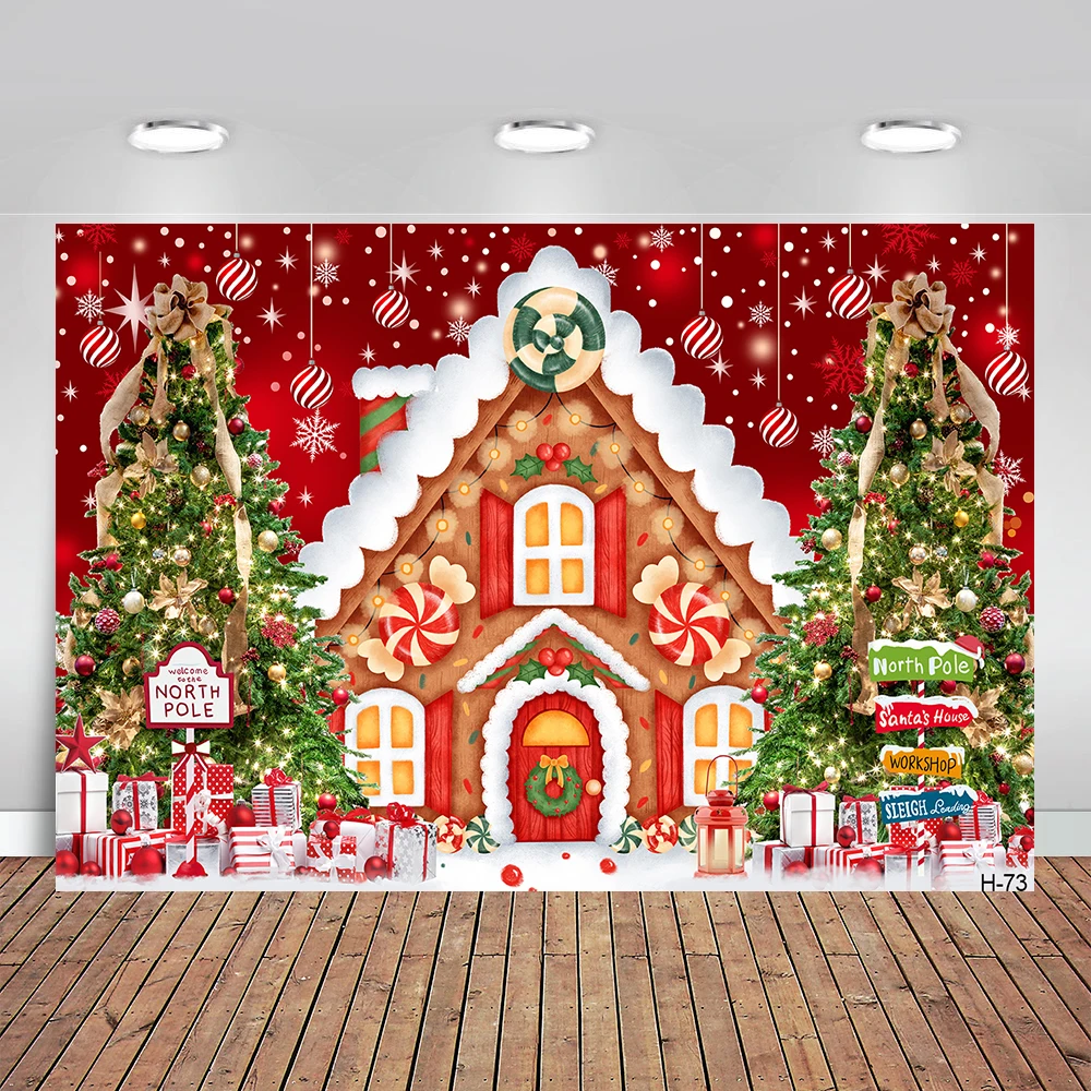 Christmas Gingerbread House Backdrop for Photography Winter Merry Xmas Tree Background Santa Baby Shower Birthday Party Decor
Christmas Gingerbread House Backdrop for Photography Winter Merry Xmas Tree Background Santa Baby Shower Birthday Party Decor