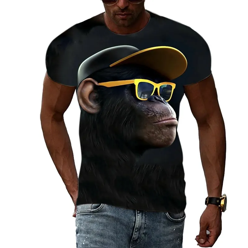 Men Funny Monkey Graphic T Shirts Trend Personality 3D Printed Hip Hop Harajuku Casual Streetwear Top Breathable Clothing
Men Funny Monkey Graphic T Shirts Trend Personality 3D Printed Hip Hop Harajuku Casual Streetwear Top Breathable Clothing